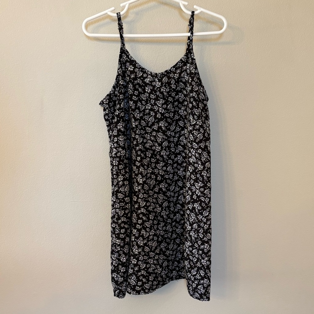 Art Class Girls Black & White Floral Dress